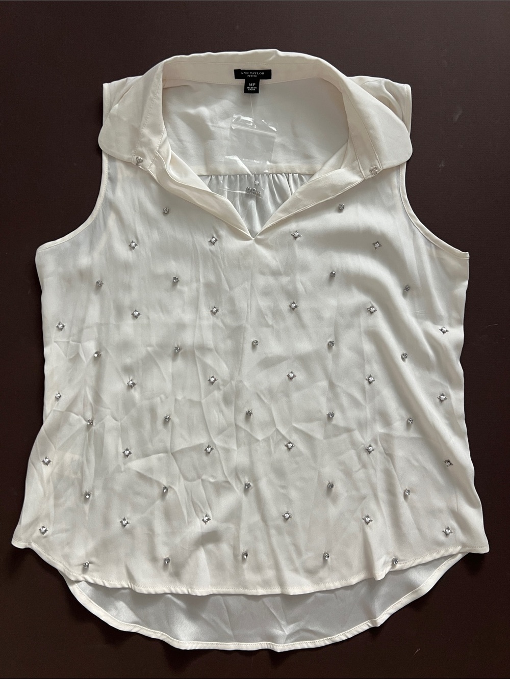 Ann Taylor Sleeveless Collared Camisole **NWT but small flaw**
